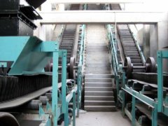 大傾角皮帶輸送機輸送帶跑偏